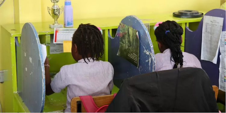 Kenyan pupils now spend less time sitting at their desks, and more doing practical subjects