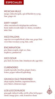 Xico menu 5