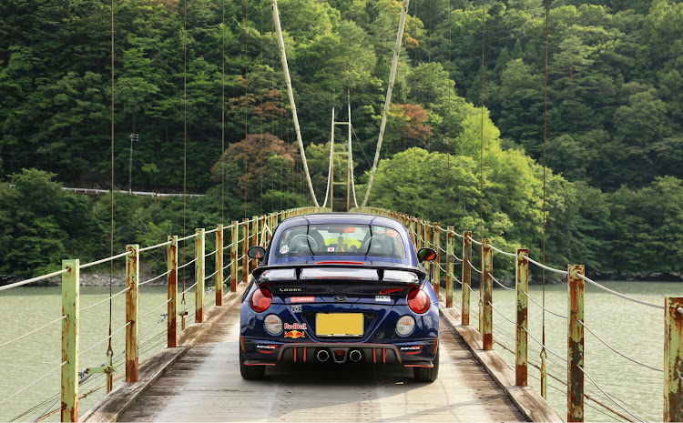 コペンの車で吊り橋・奥大井ドライブ🚙・山の日・涼を求めて…・この吊り橋渡るべからず❓に関するカスタム事例の投稿画像6枚目