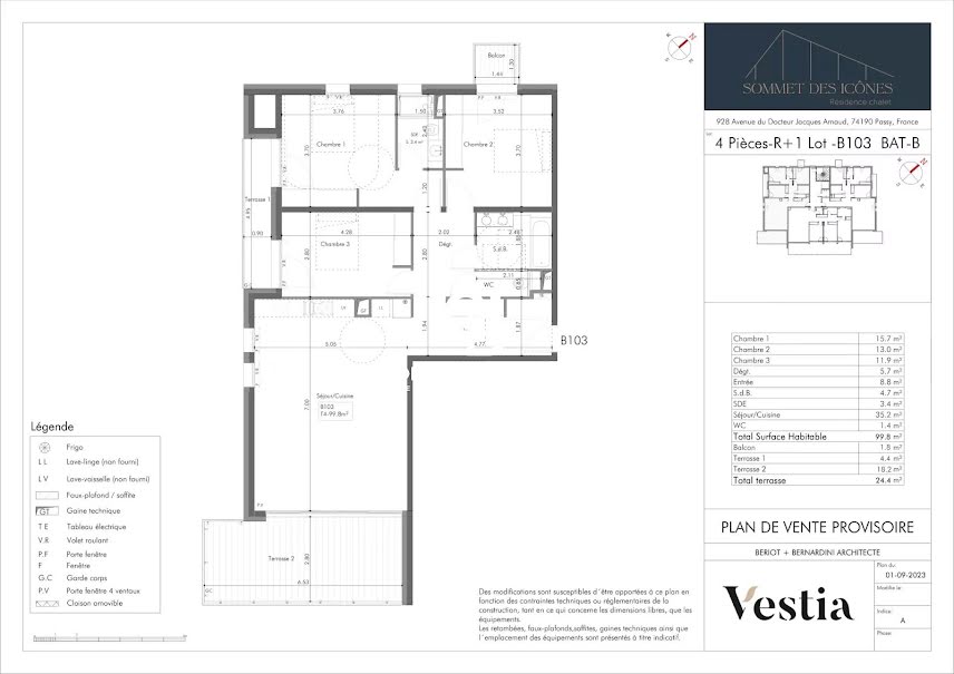 Vente appartement 4 pièces 99.8 m² à Passy (71220), 526 000 €