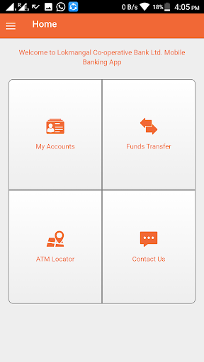 Screenshot Lokmangal Mobile Banking App