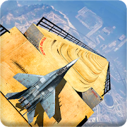 Jet Airplane on Mega Ramp: Mid Air Flying Stunts  Icon