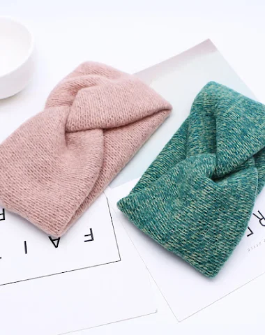 Bandeau turban tricoté, doux et pol - 3
