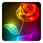 Neon Flower Live Wallpaper Apk