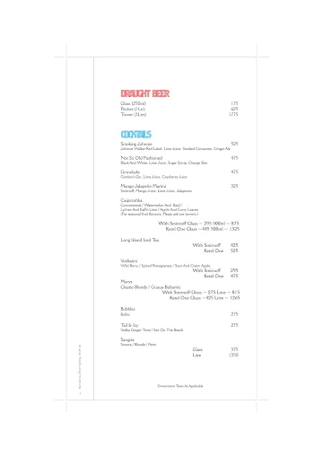 Sigree Global Grill menu 