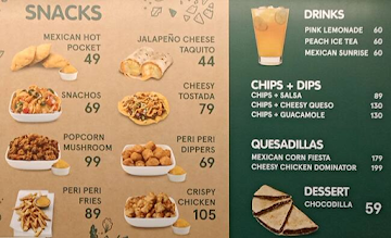 California Burrito menu 