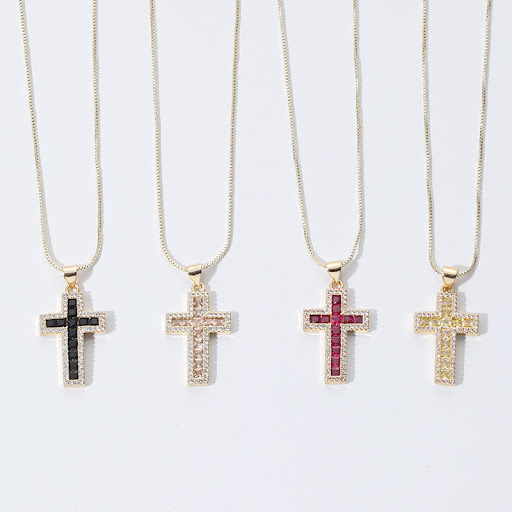 Title 4, European and American Fashion Copper Micro Inla...
