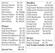 Food Kart menu 1