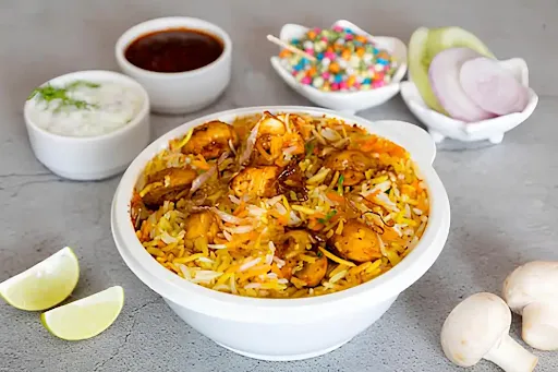 Mushroom Dum Biryani