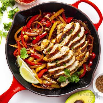 Chicken Fajitas Recipe - Wholesome Yum