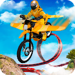 Cover Image of Скачать Flying Motorbike Stunts 1.0 APK