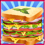 Cheese Sandwich making & fries cooking games  Icon