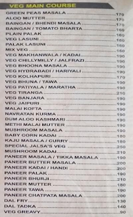 Jalsa Family Garden Restaurant menu 4