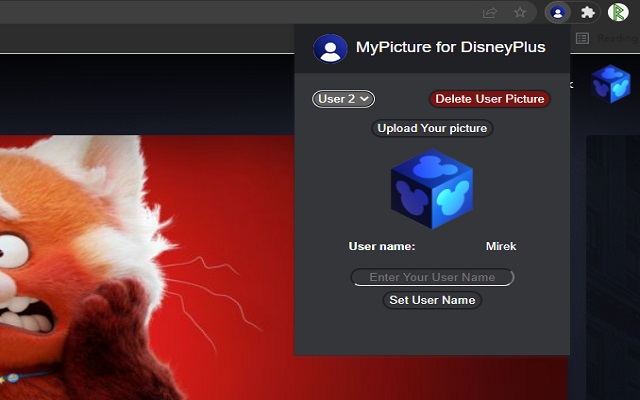 MyPicture for Disney+: custom profile picture