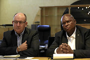 Nelson Mandela Bay mayor Athol Trollip and his deputy, Mongameli Bobani. File photo.