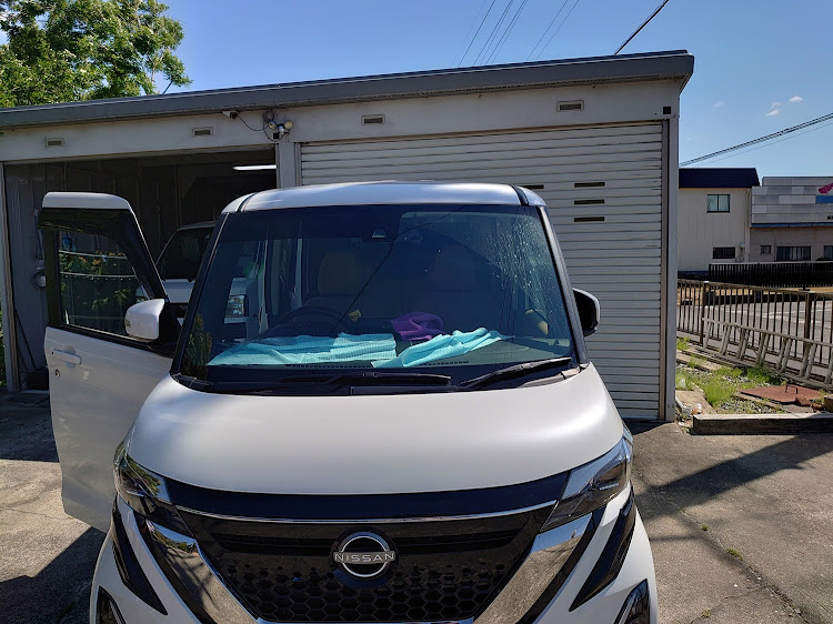 ルークスの日当たりの良いルークス対策・ハチマキ貼り・６月もよろしくお願いしますに関するカスタム事例の投稿画像3枚目