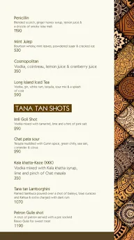 Tanatan menu 1