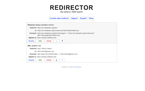 Redirector