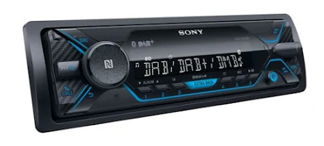 SONY DAB med NFC, Bluetooth rststyrning, 4 x 55 W frstrk