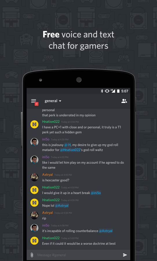 Gamer chat apps - 