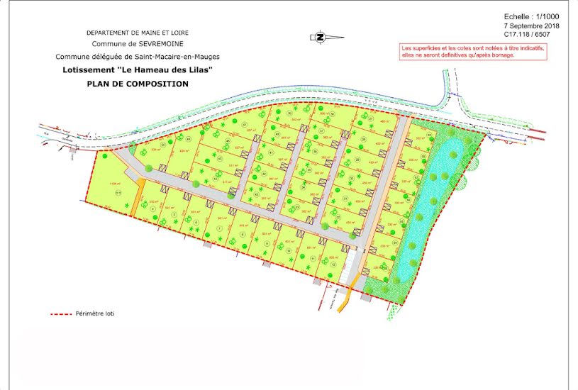  Vente Terrain à bâtir - à La Renaudière (49450) 