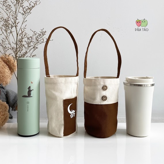 Túi Đựng Bình Giữ Nhiệt Dt, Túi Vải Canvas Đựng Ly Giữ Nhiệt Size 450Ml 700Ml 500Ml 510Ml 600Ml 400Ml Fanhouse, Goostore