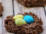 Coconut Easter Nests - A simple, delicious Easter dessert - Sober Julie was pinched from <a href="http://www.soberjulie.com/2014/03/coconut-easter-nests-simple-delicious-easter-dessert/" target="_blank">www.soberjulie.com.</a>