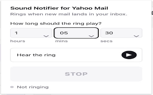 Sound Notifier for Yahoo Mail screenshot 2