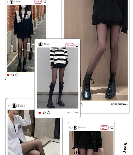 Title 18, Transparent Tights Leggings Womens Black Stock...