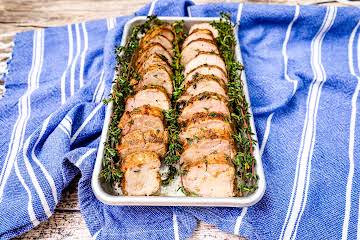 Pork Loin with Balsamic Mustard Rub