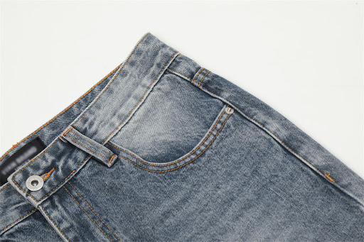 Title 8, Washing Hole Denim Bootcut Trousers Trendy Punk...
