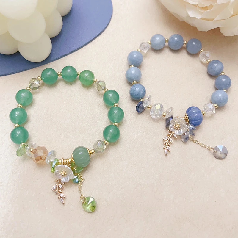 Title 6, Damen Armband mit elegantem Naturstein-Kristall...