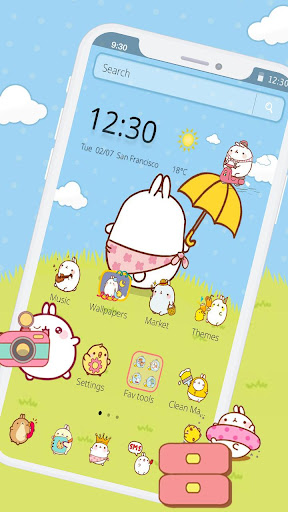 Download Cute Rabbit Cartoon Theme Free For Android Cute Rabbit Cartoon Theme Apk Download Steprimo Com