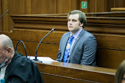 Henri Van Breda sits in the Cape Town High Court dock. File photo. 