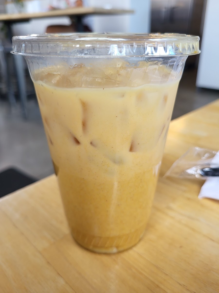 Iced golden milk