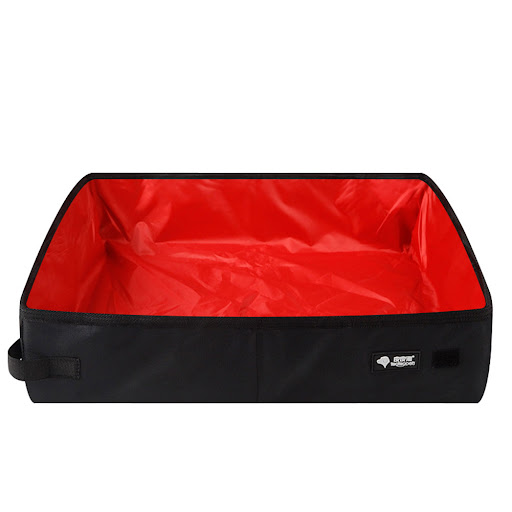 Title 2, Portable Cat Litter Box Foldable To Carry Easy ...
