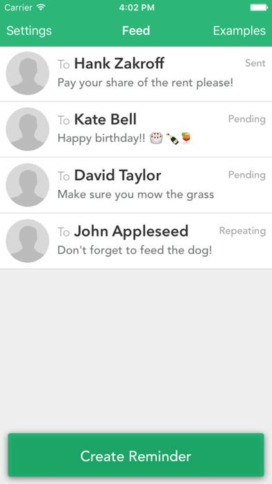 Badger - Remind Friends Later Screen 3