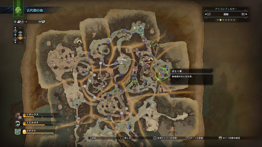 モンハンワールド 古代樹の森の歴戦痕跡マップ Mhw モンハンワールド Mhw 攻略wiki