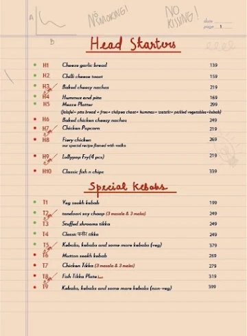 ECHOES Koramangala menu 