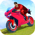 Icon Superhero Bike Stunt Games 3D