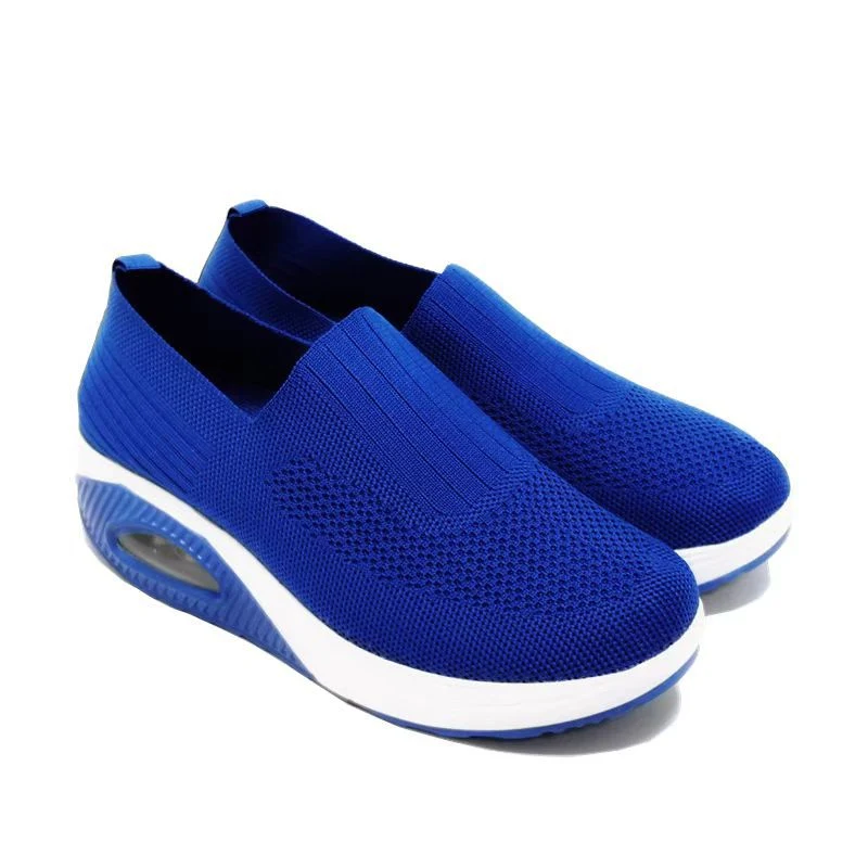 Damskie buty w dużym rozmiarze, oddychająca siateczka, gruba podeszwa z amortyzacją powietrzną, komfort i styl.