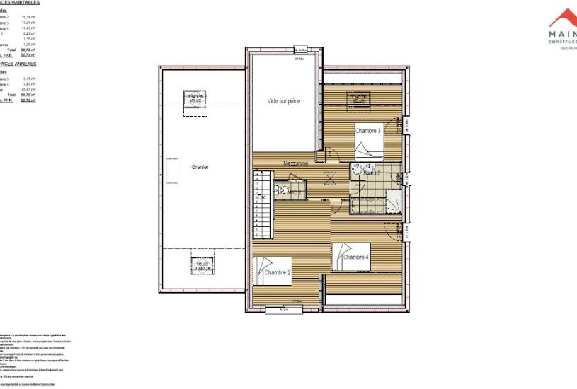  Vente Terrain + Maison - Terrain : 432m² - Maison : 149m² à Juigné-sur-Sarthe (72300) 