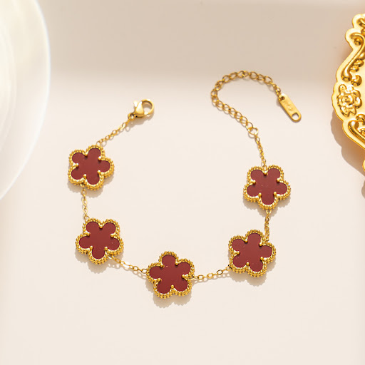 Title 3, Plum Blossom Double-sided Five Small Flower Bra...