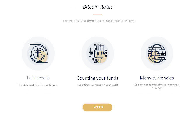 Bitcoin Rate chrome extension