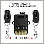 Bộ Công Tắc Điều Khiển Từ Xa 100M/ 3000W/30A/220V 2 Remote Điều Khiển - Dhdt