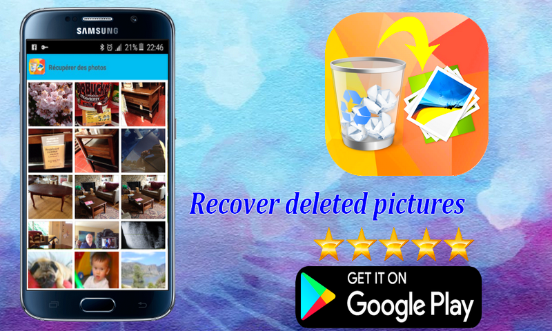 Recover deleted pictures Screen 1