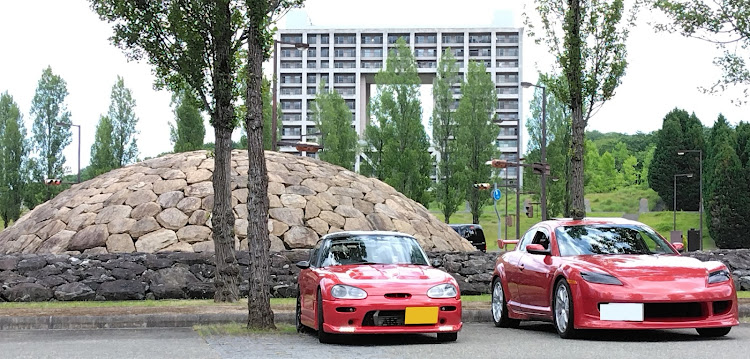 カプチーノの『て』さん　RX-8号と・ペーロン会館前～金出地ダム・コラボ日和(*ˊᵕˋ*)に関するカスタム事例の投稿画像6枚目