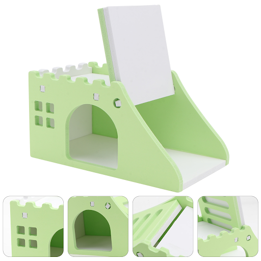 1pc Squirrel Wooden Sleeping Bed Creative Pet House Hamster Playing Supply