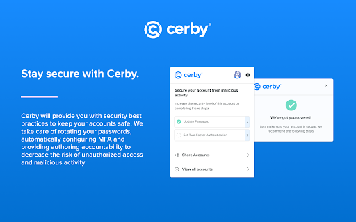 Cerby's browser extension