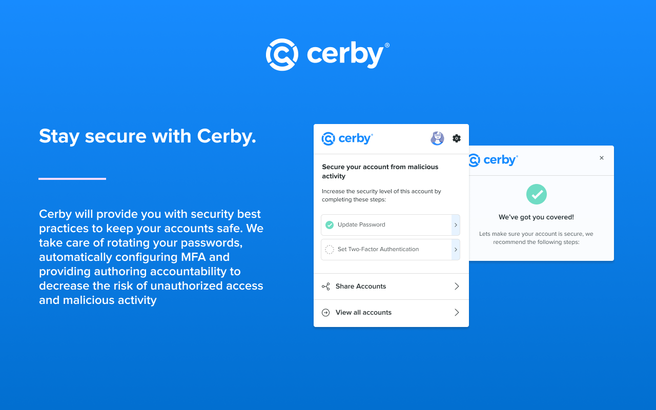 Cerby's browser extension Preview image 4